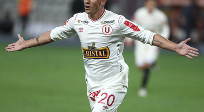 Henry Giménez celebra su gol al Deportivo Anzoátegui por Copa Sudamericana.