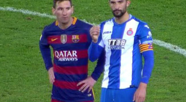 Lionel Messi y Álvaro intercambian duros calificativos en el Barcelona vs. Espanyol.