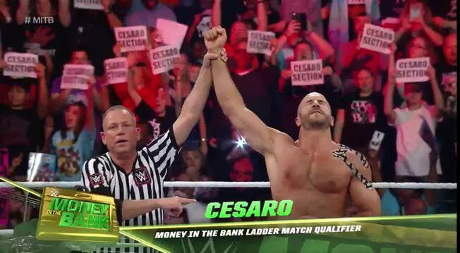 Cesaro se clasificó al Money in the Bank match
