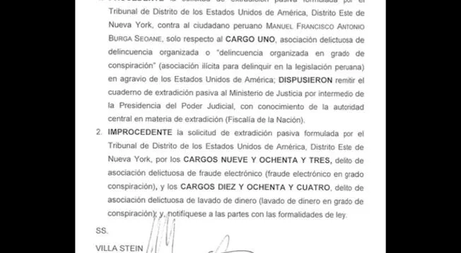 Manuel Burga Extradición A Estados Unidos Fue Declarada Procedente Por