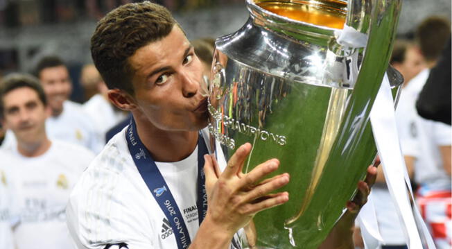 Cristiano Ronaldo celebrando la obtención de la 'Undécima' Champions.