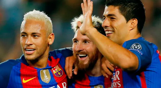 Luis Suárez opinó sobre el color de cabello de Lionel Messi y Neymar