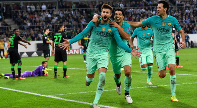 Barcelona remontó y venció 2-1 al Borussia Monchengladbach por Champions League