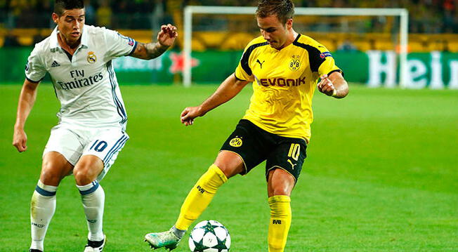 Real Madrid: James Rodríguez y su airada reacción tras empate anne Borussia Dortmund.
