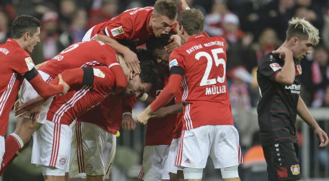 Bayern Múnich venció 2-1 a Bayer Leverkusen y recuperó el paso en la Bundesliga 