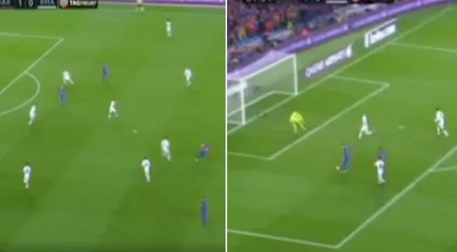 En el Barcelona vs. Real Madrid, Lionel Messi se falló un gol cantando tras gran pase de Andrés Iniesta.
