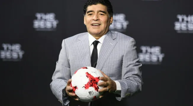 Diego Armando Maradona durante la gala The Best de la FIFA.
