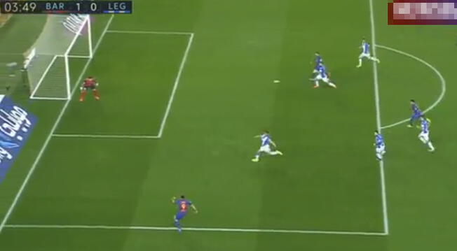 En el Barcelona vs. Leganés, Lionel Messi metió un golazo con ayuda de Luis Suárez y Neymar.