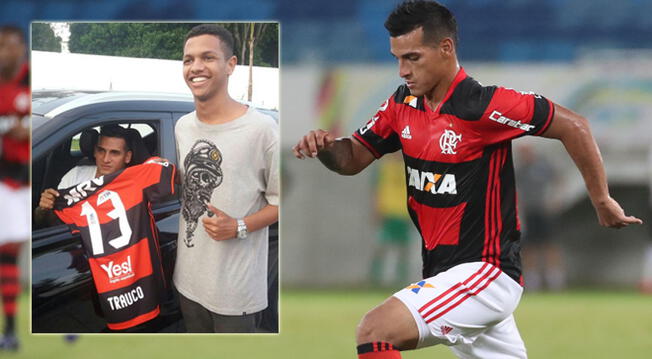 Miguel Trauco y el gran gesto que tuvo con un hincha del Flamengo