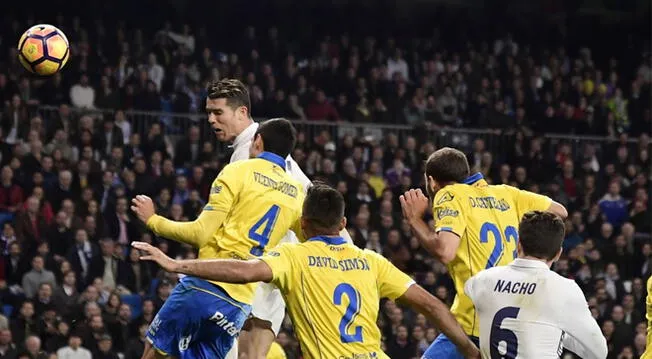 En el Real Madrid vs. Las Palmas, Cristiano Ronaldo se metió un golazo en el último minuto.