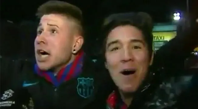 La reacción de dos hinchas del Barcelona que se fueron antes de la remontada