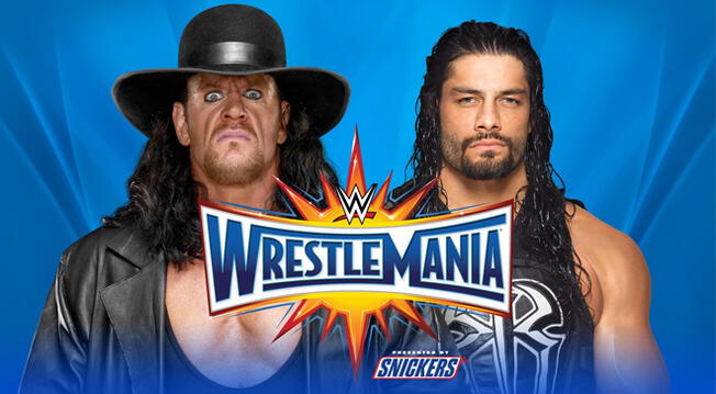 The Undertaker vs. Roman Reigns en Wrestlemania 33.