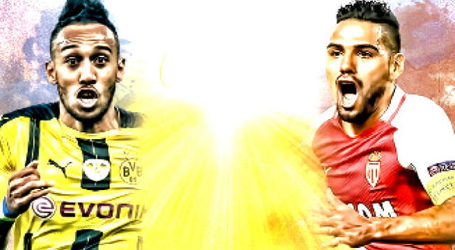 Borussia Dortmund vs. Mónaco: Aubameyang y Falcao tendrán duelo de goleadores