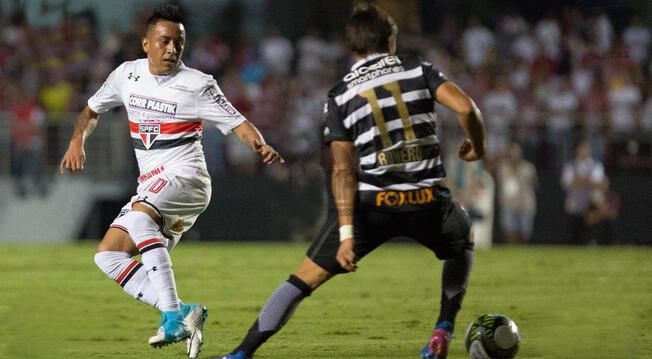 el volante peruano jugó los 90 minutos en el clásico paulista. pese al resultado, se debe rescatar la vuelta del peruano a los campos. 