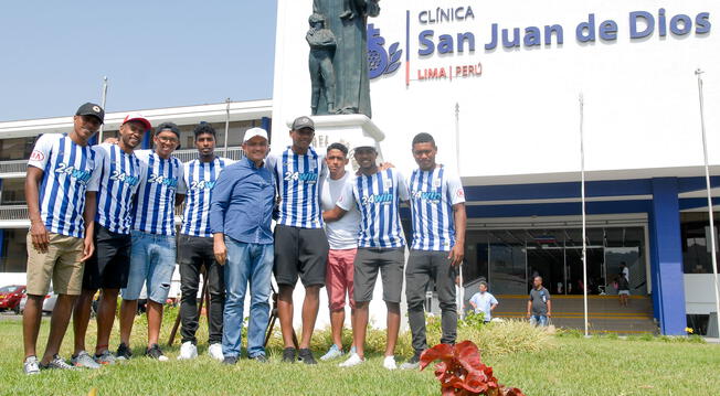Alianza Lima: jugadores visitaron a niños de la Clínica San Juan de Dios