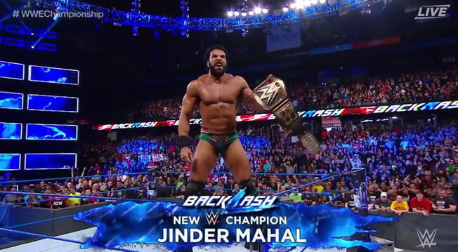 En WWE Backlash 2017, Jinder Mahal se coronó como nuevo campeón mundial.