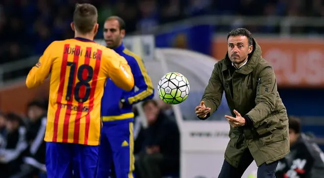 Jordi Alba comparó al nuevo técnico del Barcelona con Luis Enrique