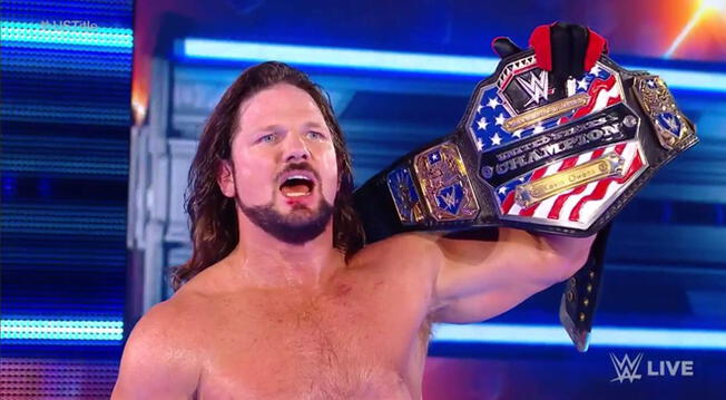 En WWE SmackDown Live,  AJ Styles se convirtió en el nuevo campeón de Estados Unidos 