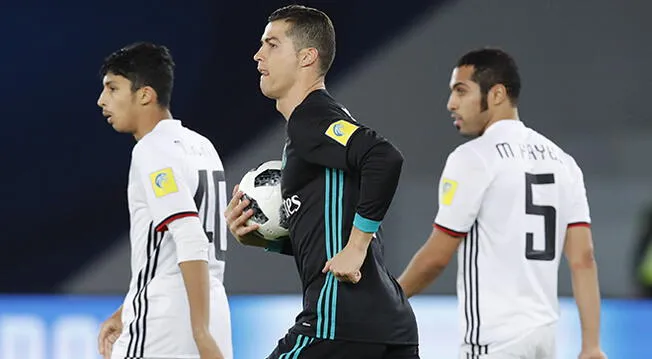 Cristiano Ronaldo celebra su gol al Al Jazira.