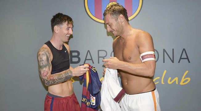 Francesco Totti señaló a Lionel Messi como el mejor futbolista por encima de Cristiano Ronaldo