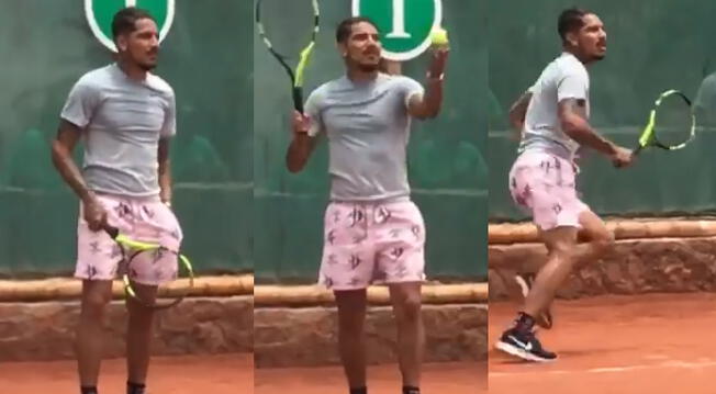 Paolo Guerrero: atacante de la Selección Peruana sorprende jugando tenis [VIDEO]