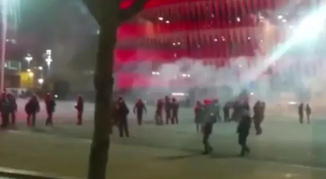 Fallece un policía durante una pelea entre ultras del Athletic de Bilbao y del Spartak de Moscú