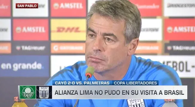 Pablo Bengoechea lamentó los errores de Alianza Lima 