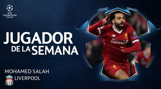 Mohamed Salah es el mejor jugador del Liverpool. Fuente: UEFA