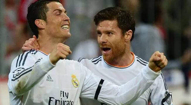 Xabi Alonso y Cristiano Ronaldo jugaron en Real Madrid en el 2014. Foto: EFE