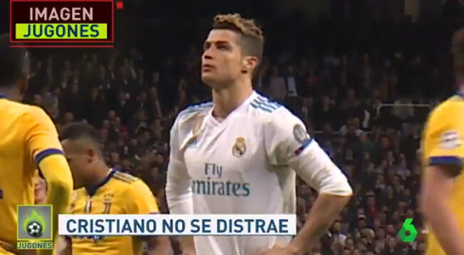 Cristiano Ronaldo concentrando antes de patear su penal.