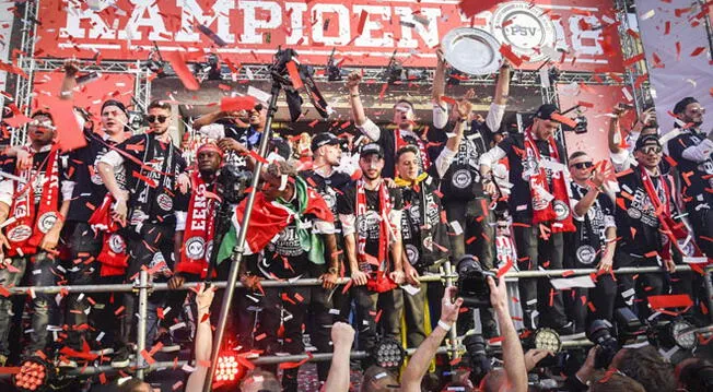 PSV: Celebraciones por el campeonato holandés paralizaron toda la ciudad de Eindhoven [VIDEO]