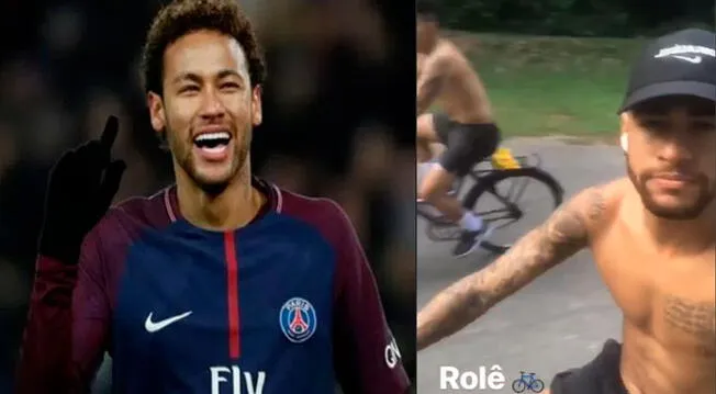 Ya se muestra recuperado Neymar.