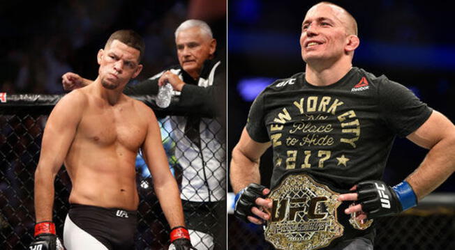 Nate Diaz vs. Georges St-Pierre. Foto: UFC.com