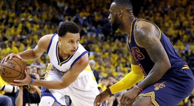 Stephen Curry (Golden State Warriors) y LeBron James (Cleveland Cavaliers) se verán en la final de la NBA. Foto: Agencias