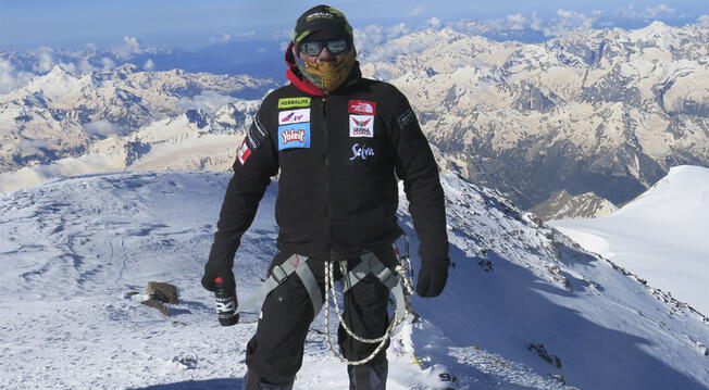 Richard Hidalgo se convirtió en el primer peruano en escalar la montaña más alta de Europa