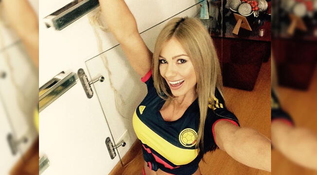 Esperanza Gómez ha alentado a Colombia a lo largo de su participación en el Mundial Rusia 2018