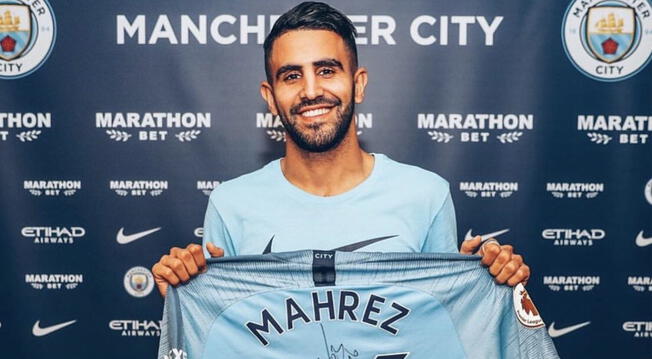 Manchester City confirma el fichaje de Riyad Mahrez.