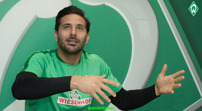 Werder Bremen anunció qué camiseta usará Claudio Pizarro