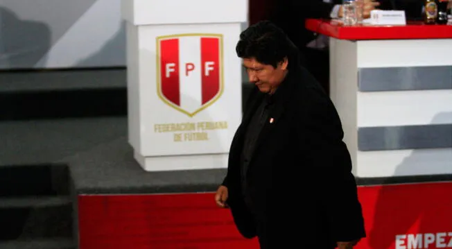 Edwin Oviedo llegó a tomar el cargo de la presidencia de la FPF el 18 de diciembre de 2014.