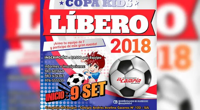 ¡Apúntate ya! Libero organiza gran evento deportivo denominado ‘La Copa Kids’