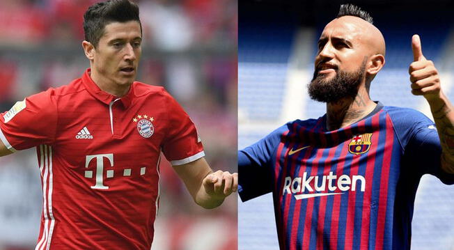 Instagram: Arturo Vidal y su peculiar saludo a Robert Lewandowski ex compañero Bayern Múnich
