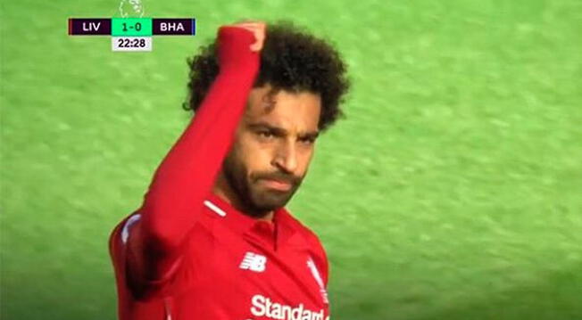Mohamed Salah y su golazo en el duelo entre Liverpool y Brighton