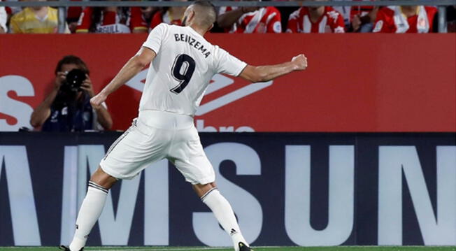 Real Madrid aplastó 4-1 a Girona con doblete de Benzema en la Liga Santander 