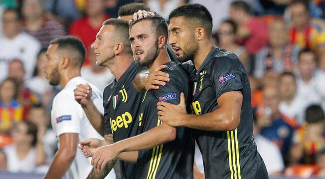Juventus, sin Cristiano Ronaldo, derrotó 2-0 al Valencia en Mestalla por la jornada 1 del grupo H de la Champions League.