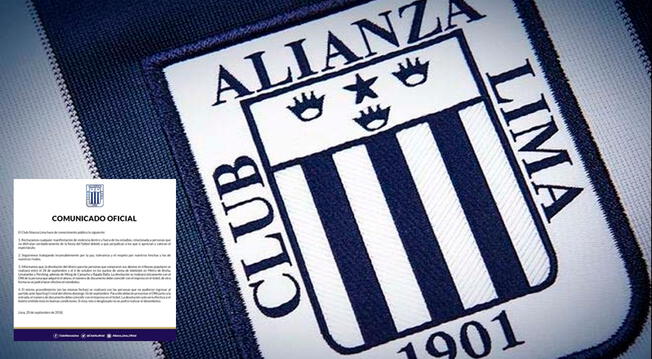 Alianza Lima: Comunicado oficial contra la violencia en el fútbol peruano │ Última hora │ Torneo Apertura