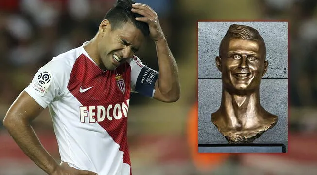 Radamel Falcao y su estatua causan polémica: ¿Es peor que la de Cristiano Ronaldo?