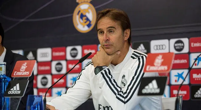 Julen Lopetegui dice sentirse firme en el banquillo del Real Madrid. 