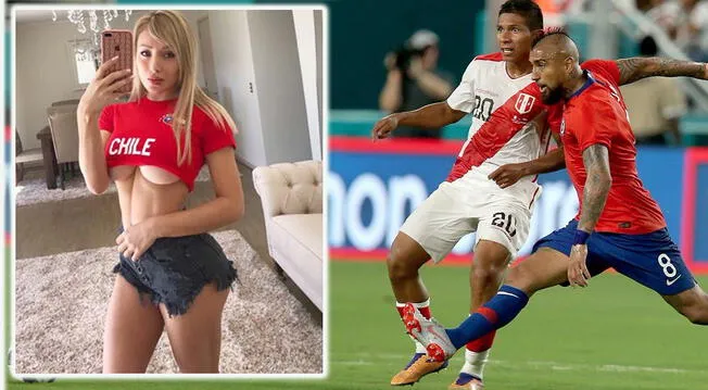 Perú vs Chile EN VIVO: Daniela Chávez modelo y conejita de Playboy arremetió con su selección y la Blanquirroja | Twitter 