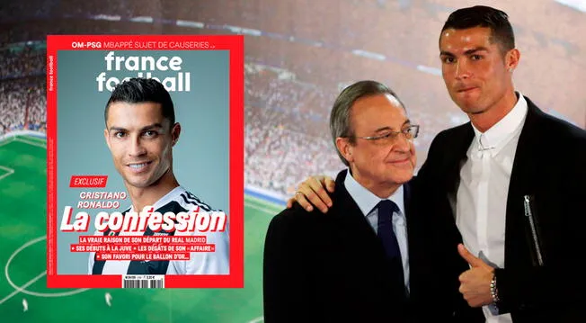 Cristiano Ronaldo en France Football: Contó la verdadera razón para salir del Real Madrid y criticó a Florentino Pérez │ Serie A │ Liga Santander