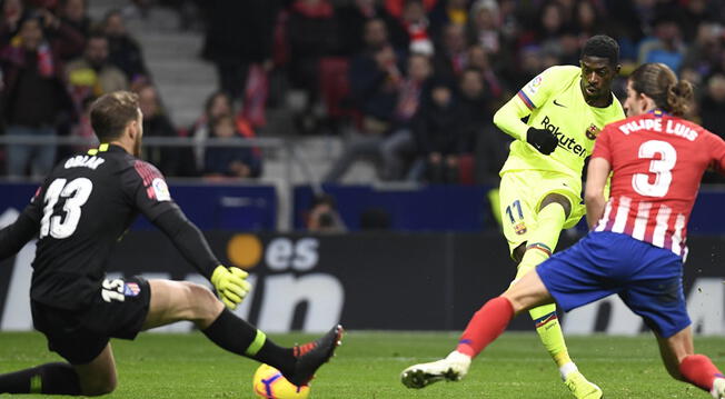 Barcelona vs Atlético de Madrid: golazo de Dembelé para el empate azulgrana